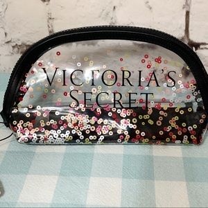 Victoria’s Secret SPARKLE Makeup Cosmetic Bag NEW